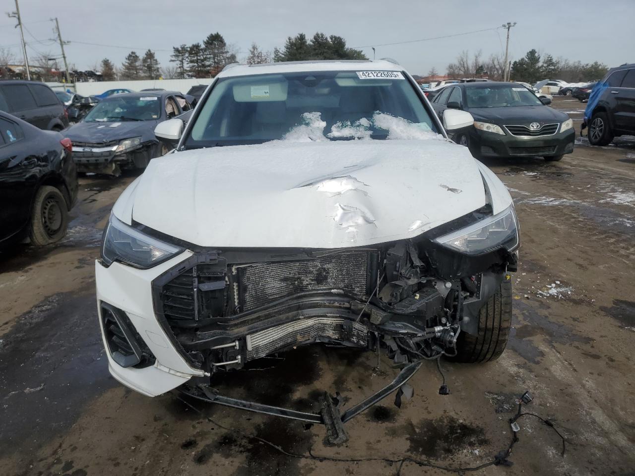 2020 Audi Q3 VIN WA1DECF31L1125362 Copart auction photo, front end damage thumbnail 5