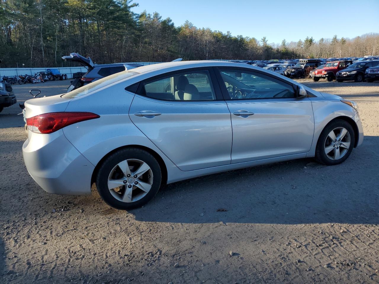 2012 Hyundai Elantra VIN 5NPDH4AE9CH073869 Copart auction photo, front end / undercarriage damage thumbnail 3