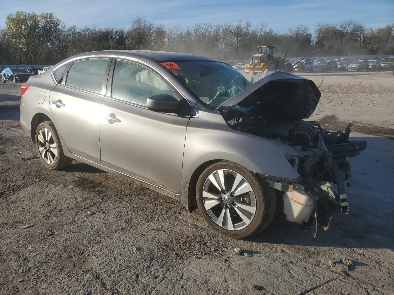 2019 Nissan Sentra VIN 3N1AB7AP4KY250114 Copart auction photo, front end / side damage thumbnail 4