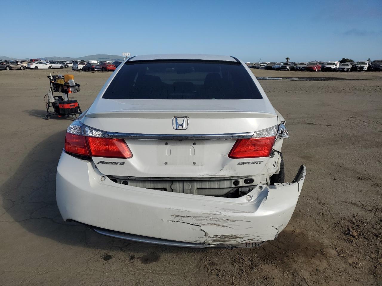2014 Honda Accord VIN 1HGCR2F54EA008364 Copart auction photo, rear end / front end damage thumbnail 6