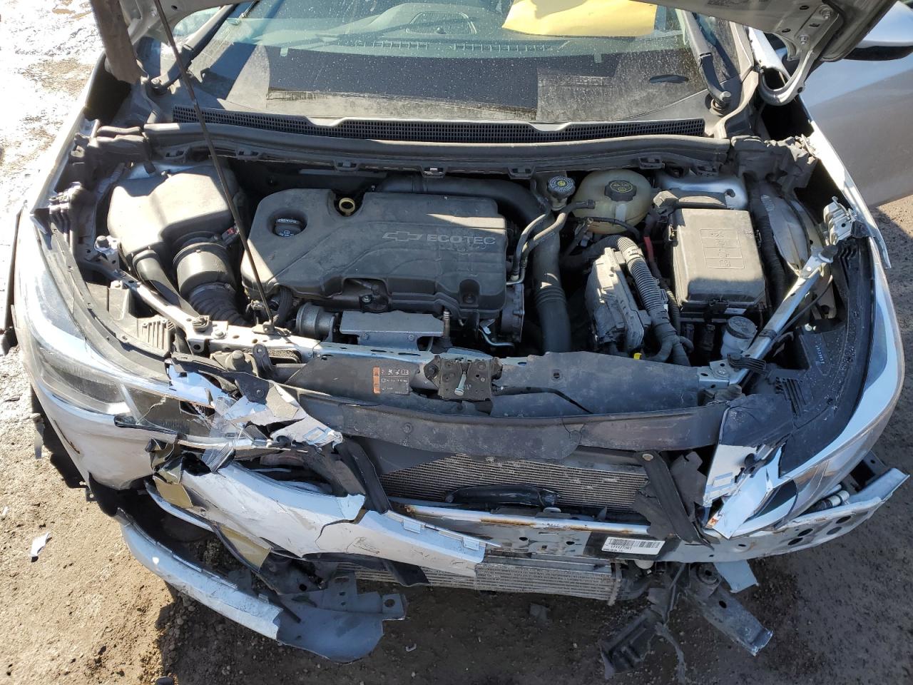 2017 Chevrolet Cruze VIN 1G1BC5SM1H7127266 Copart auction photo, front end / side damage thumbnail 11