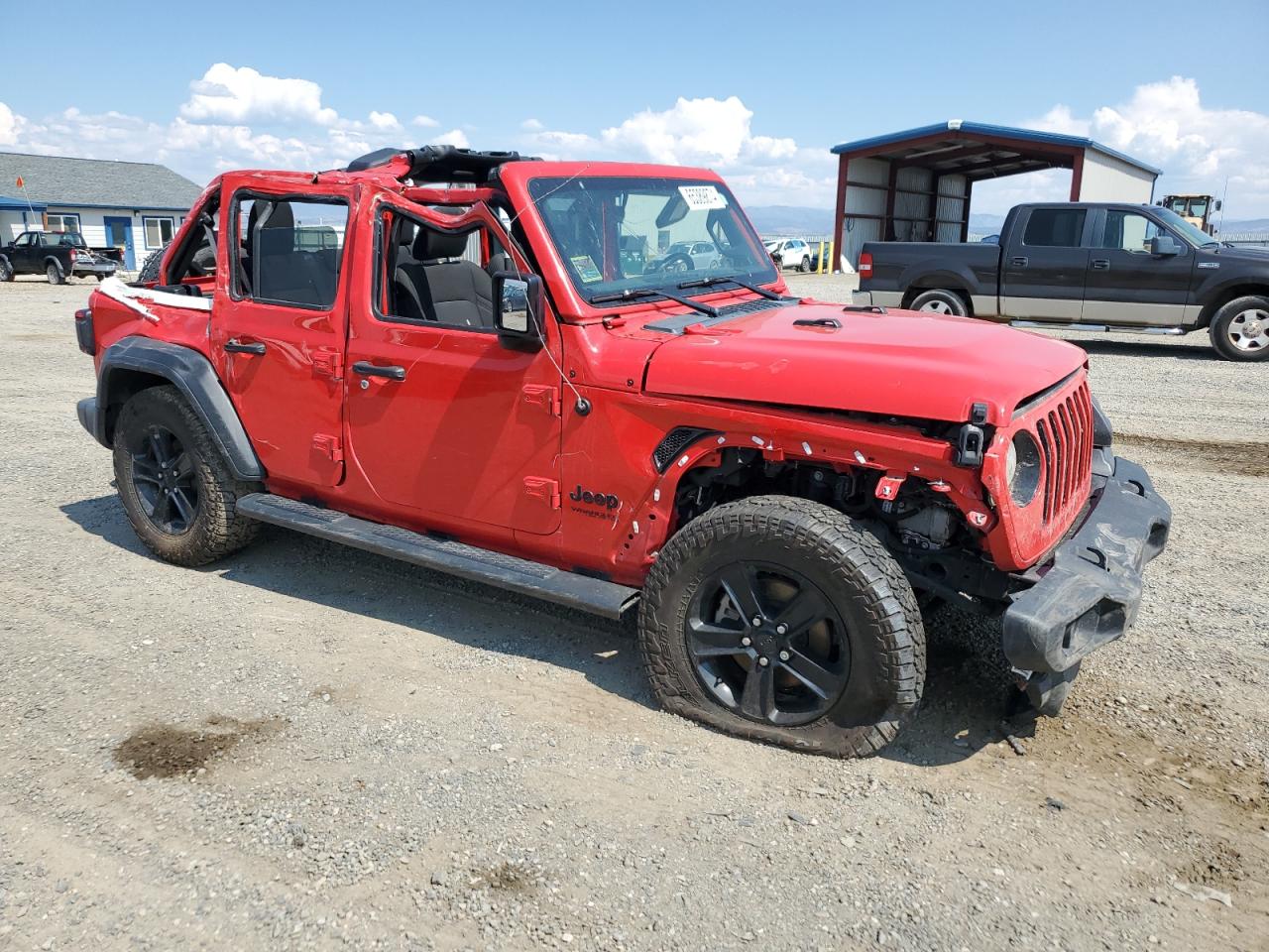 2021 Jeep Wrangler VIN 1C4HJXDN0MW546654 Copart auction photo, all over / mechanical damage thumbnail 4