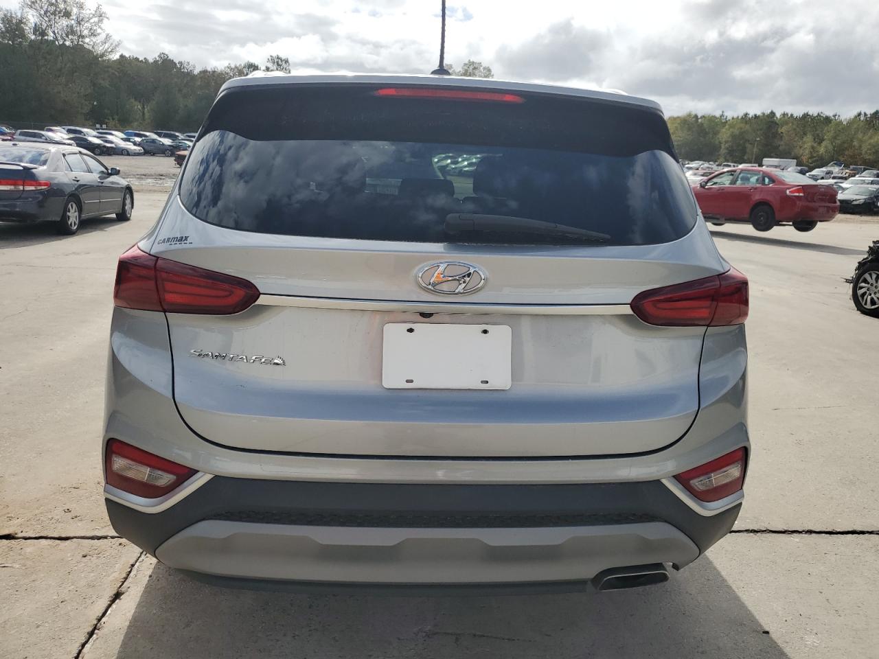2020 Hyundai Santa Fe VIN 5NMS23AD2LH241357 Copart auction photo, front end / side damage thumbnail 6