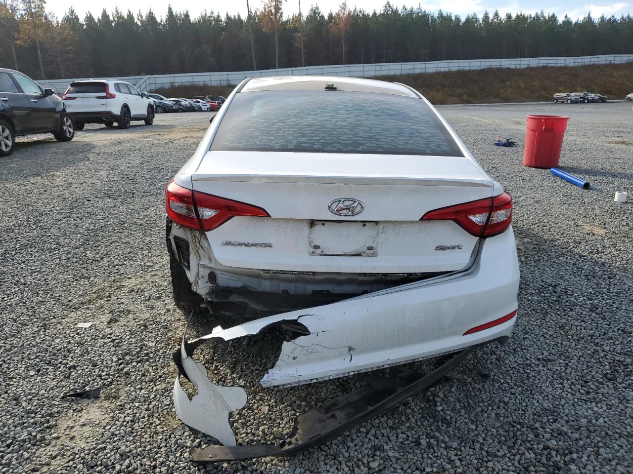 2017 Hyundai Sonata VIN 5NPE34AF8HH576604 Copart auction photo, rear end / undercarriage damage thumbnail 6