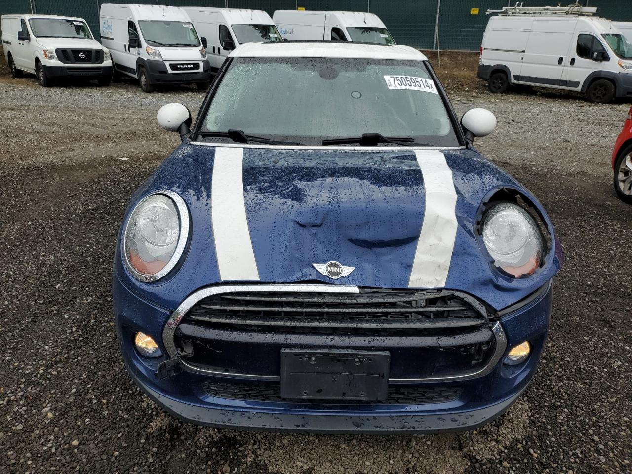 2016 MINI Cooper VIN WMWXU1C58G2E16702 Copart auction photo, front end damage thumbnail 5