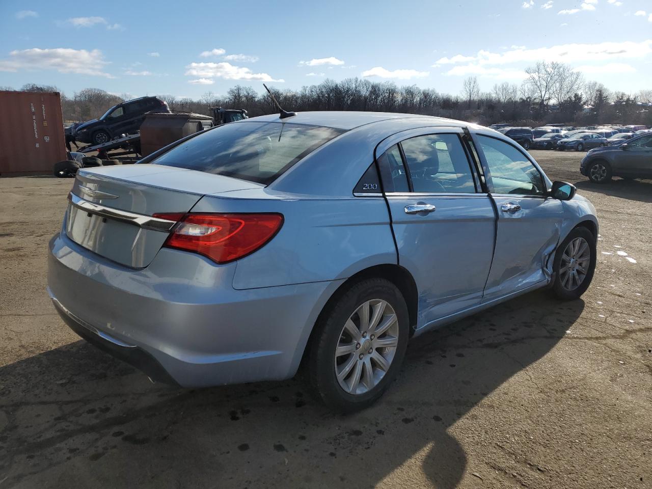 2013 Chrysler 200 VIN 1C3CCBCG3DN545826 Copart auction photo, side damage thumbnail 3