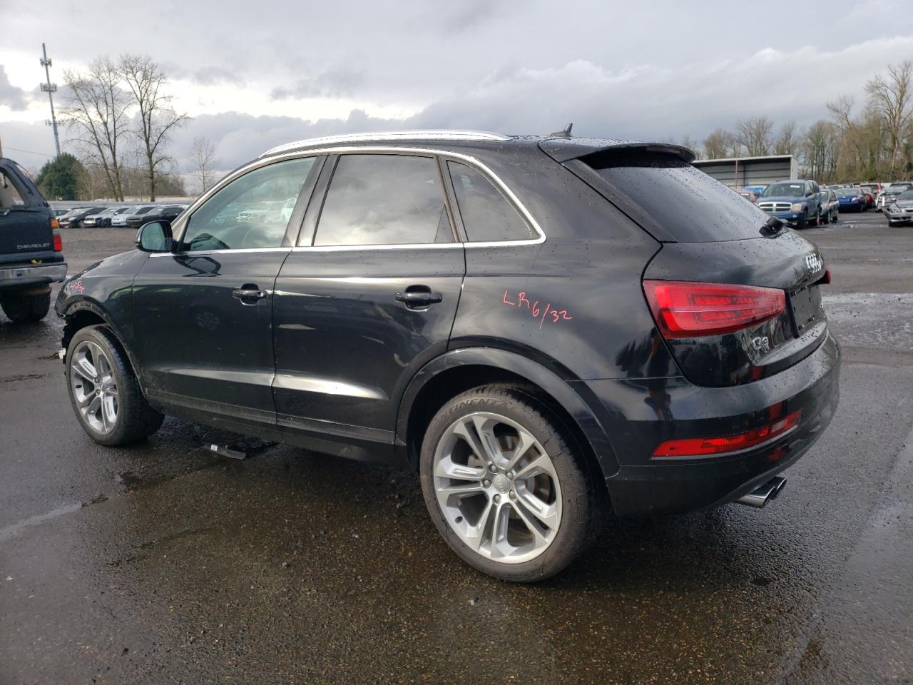 2016 Audi Q3 VIN WA1EFCFS3GR020368 Copart auction photo, front end / side damage thumbnail 2