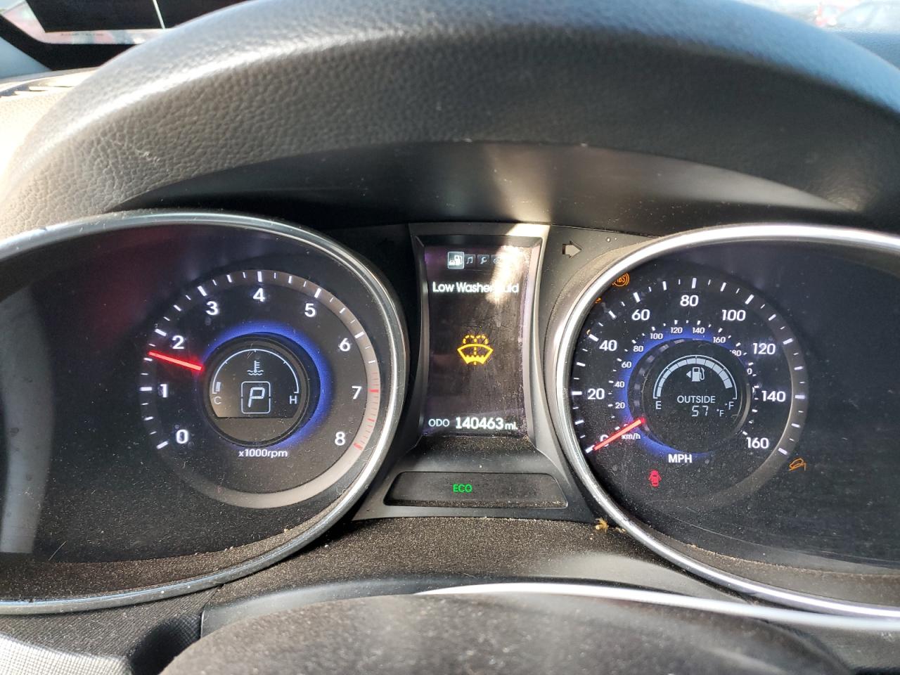 2013 Hyundai Santa Fe VIN 5XYZU3LA8DG093660 Copart auction photo, side / front end damage thumbnail 9