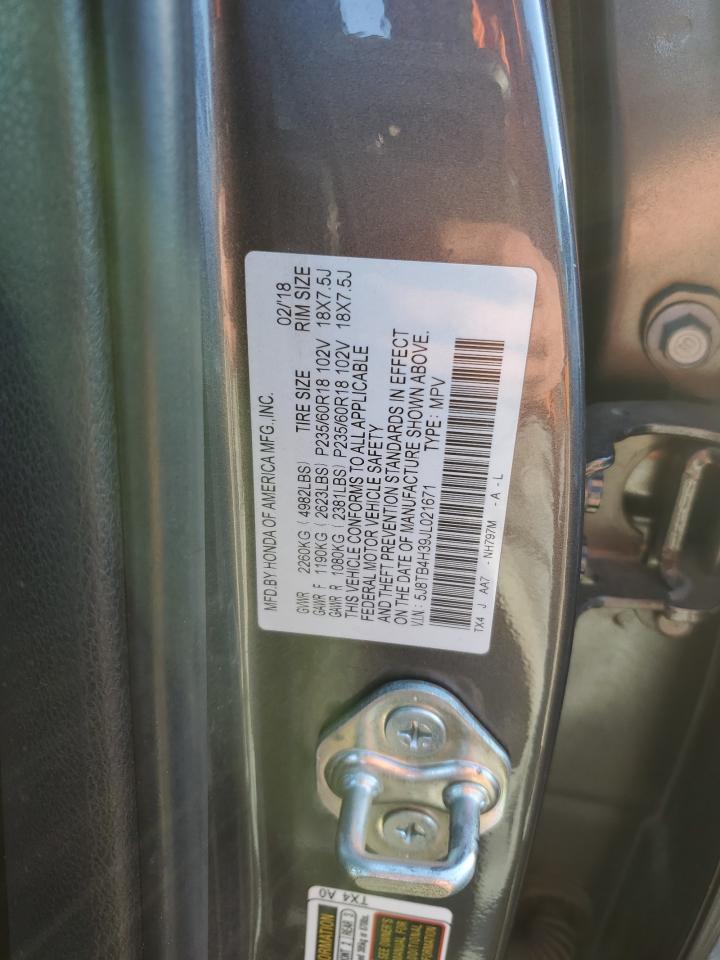2018 Acura RDX VIN 5J8TB4H39JL021671 Copart auction photo, front end damage thumbnail 15
