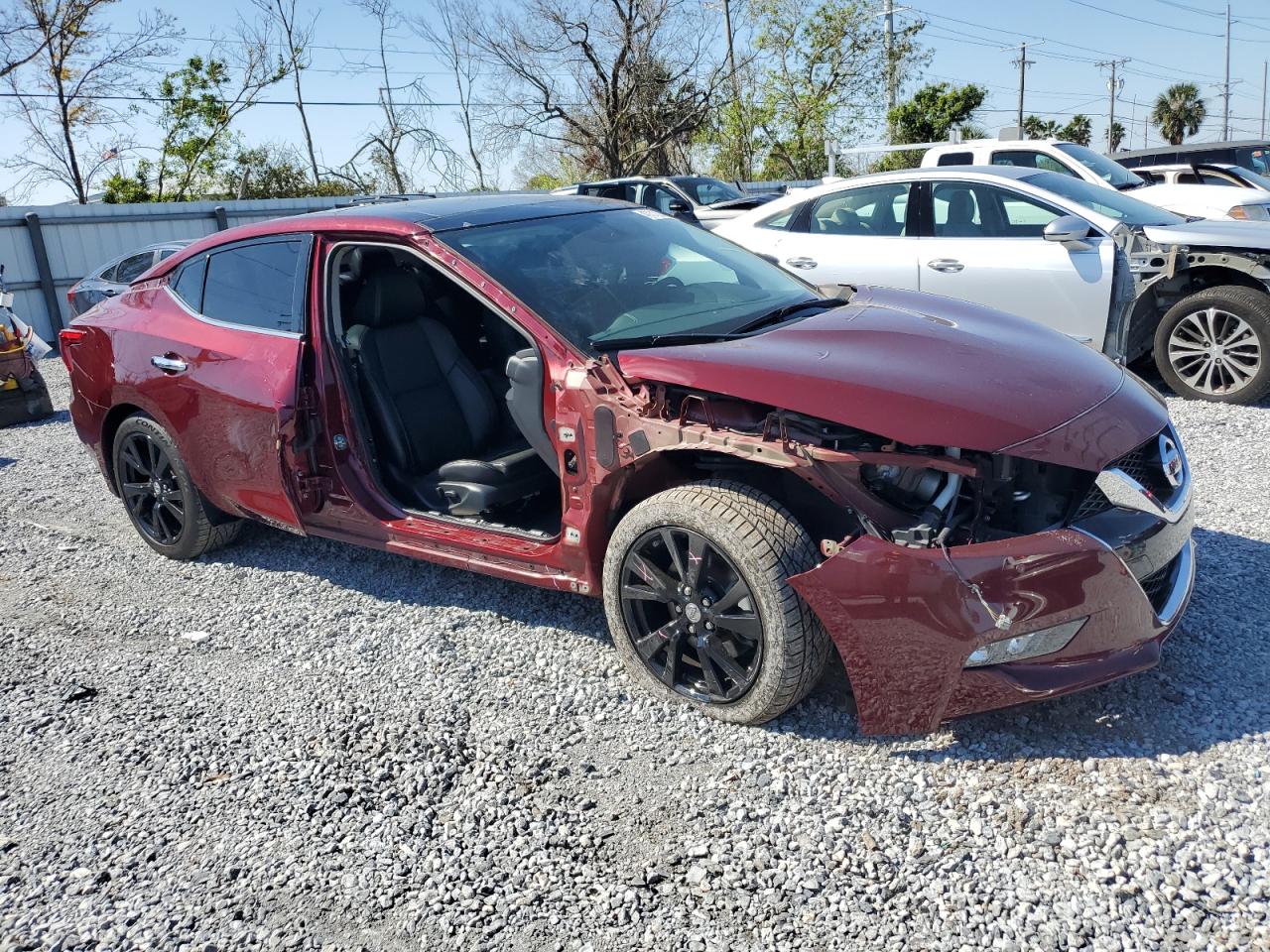 2018 Nissan Maxima VIN 1N4AA6AP6JC389734 Copart auction photo, front end / side damage thumbnail 4