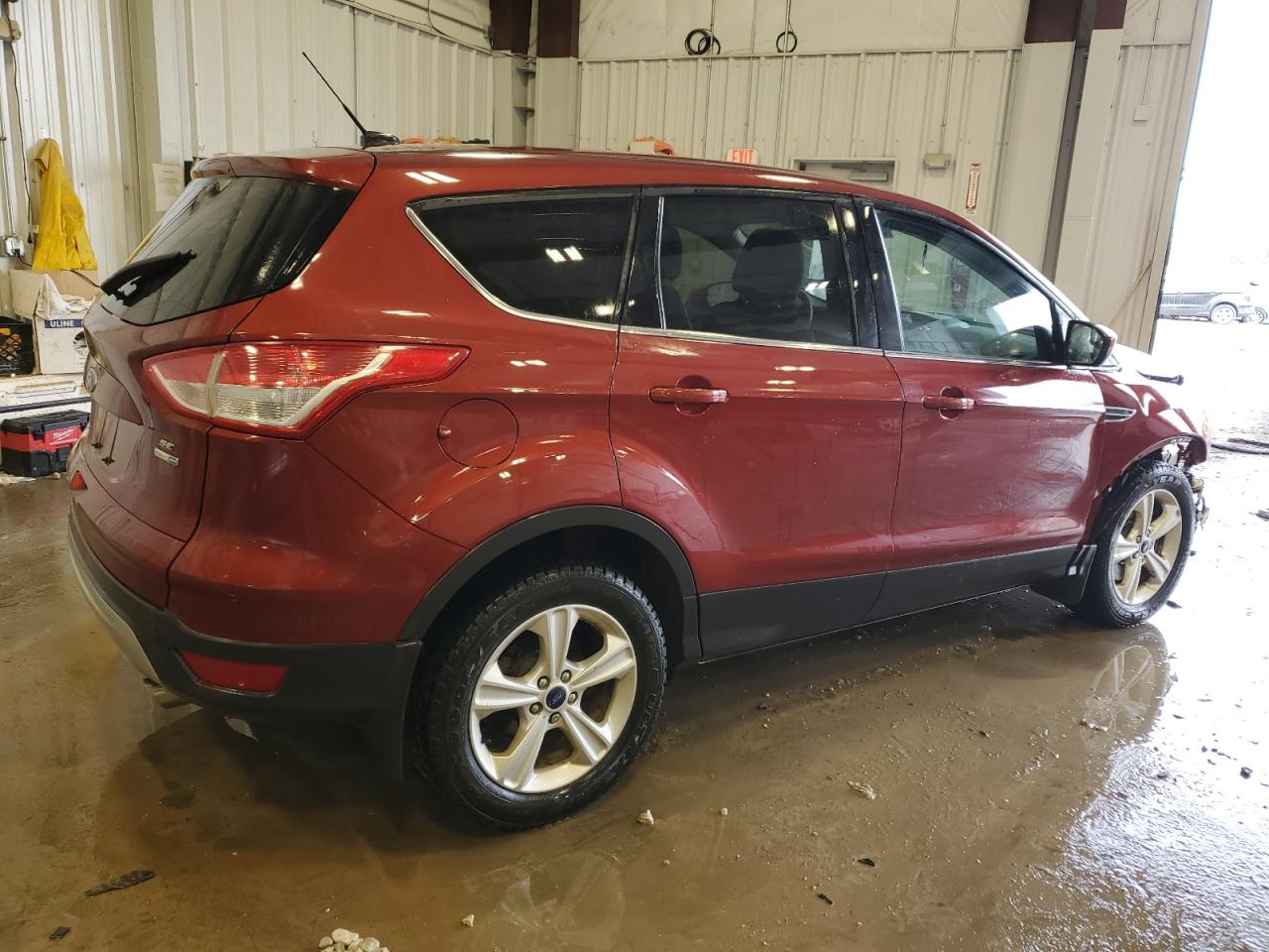 2015 Ford Escape VIN 1FMCU9GXXFUB01066 Copart auction photo, front end / water/flood damage thumbnail 3