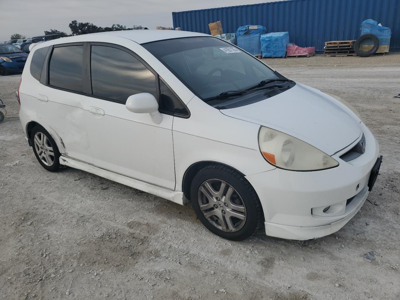 2007 Honda Fit VIN JHMGD38647S037725 Copart auction photo, side damage thumbnail 4
