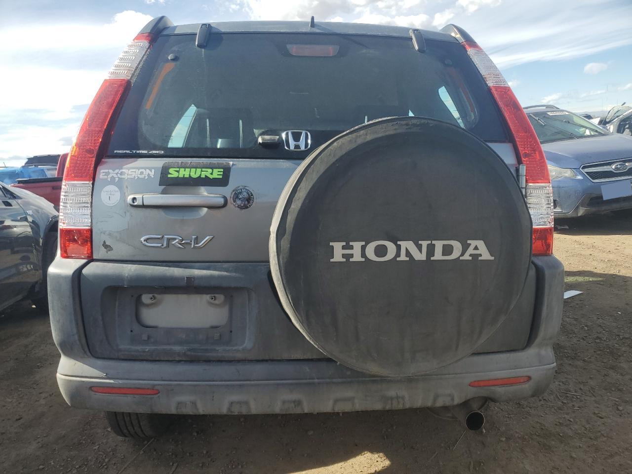2006 Honda CR-V VIN SHSRD78506U426522 Copart auction photo, front end damage thumbnail 6