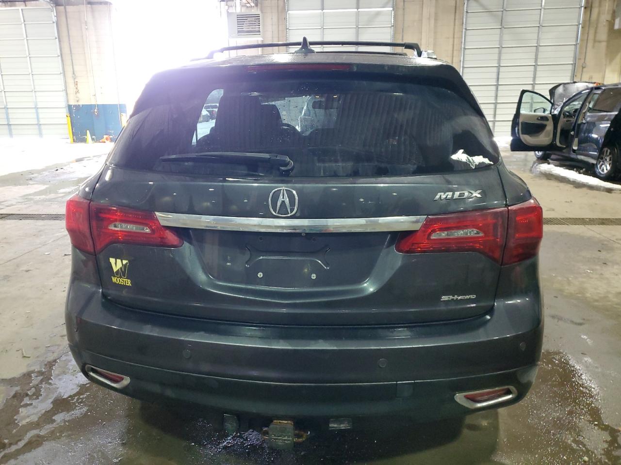 2015 Acura MDX VIN 5FRYD4H48FB019183 Copart auction photo, side / rear end damage thumbnail 6