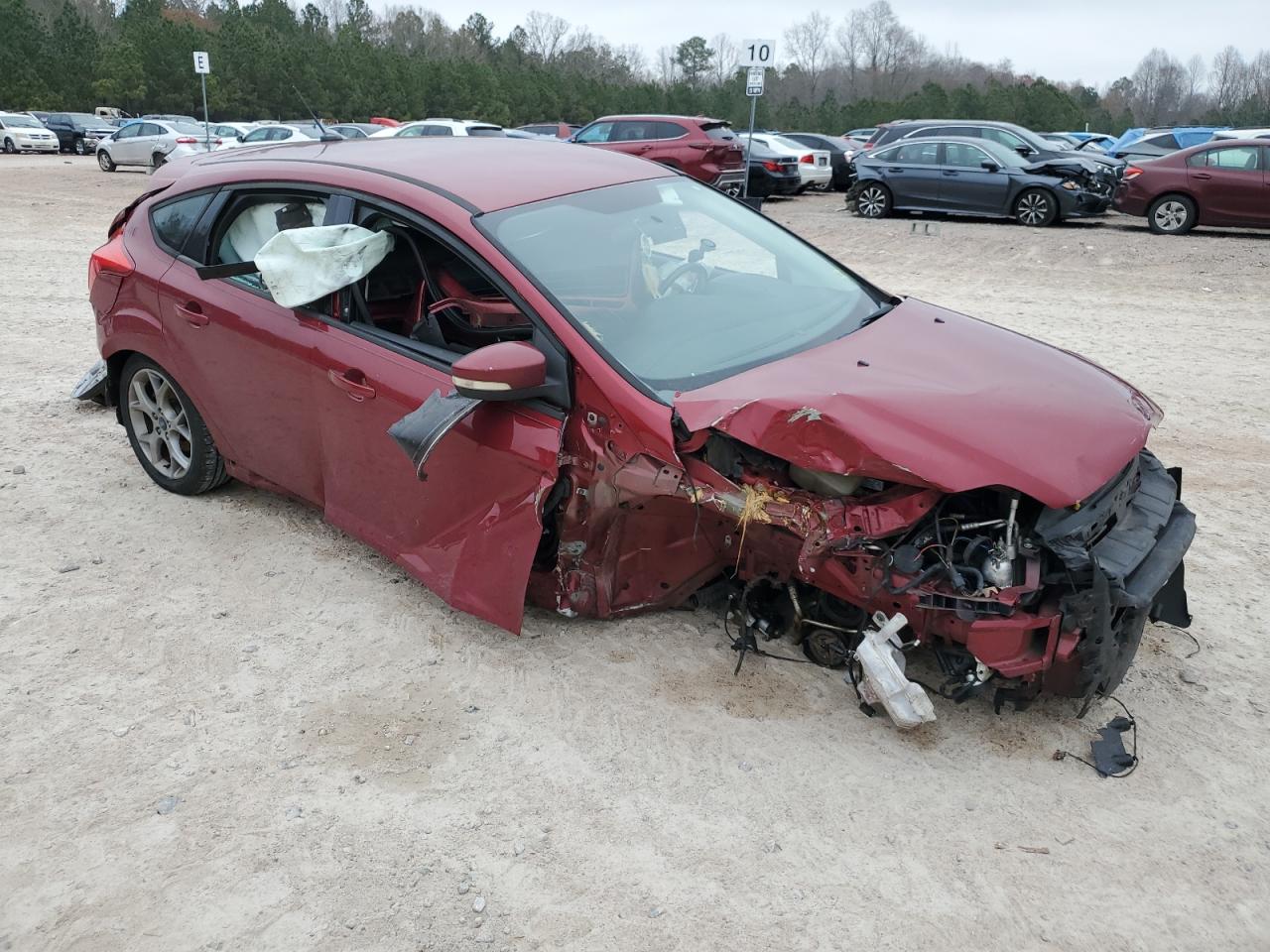 2013 Ford Focus VIN 1FADP3K23DL181375 Copart auction photo, all over / front end damage thumbnail 4