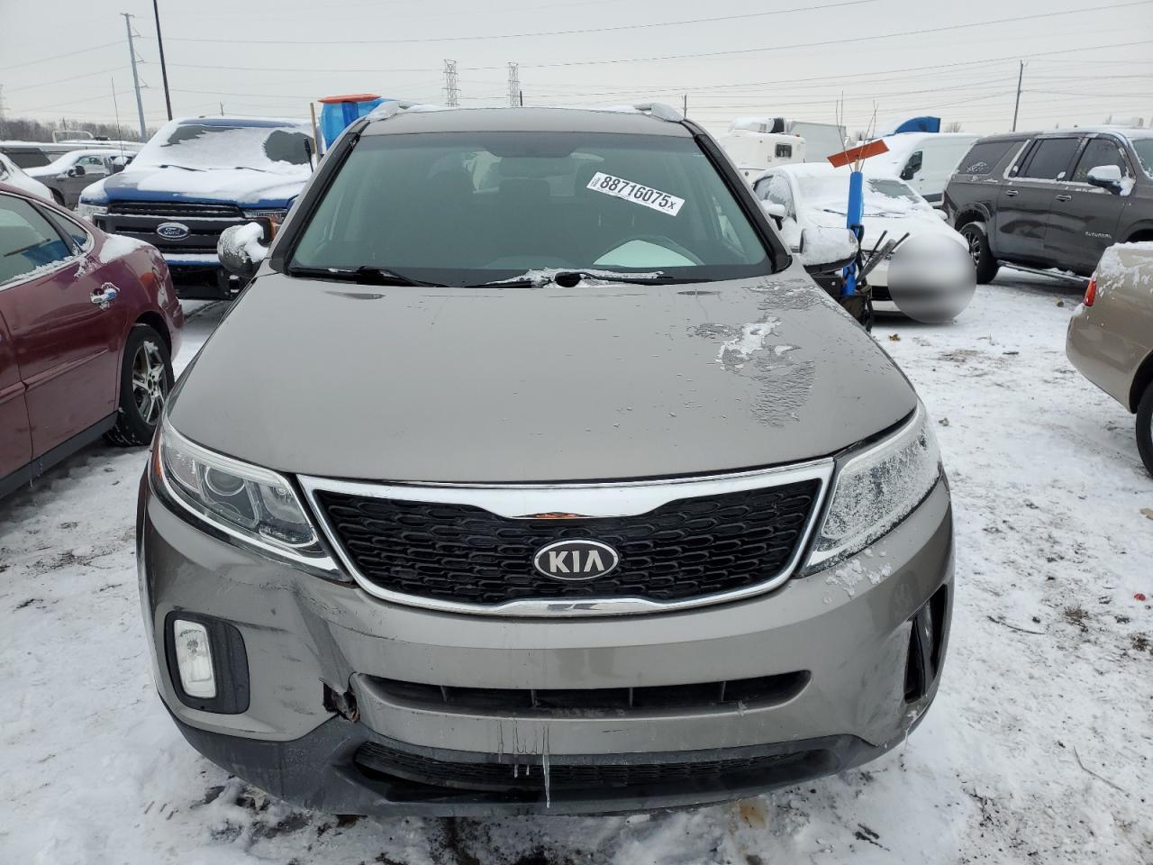 2014 KIA Sorento VIN 5XYKT3A63EG470187 Copart auction photo, front end damage thumbnail 5