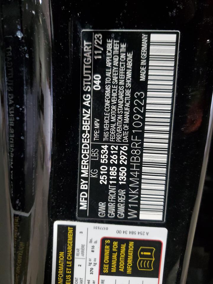 2024 Mercedes-Benz GLC VIN W1NKM4HB8RF109223 Copart auction photo, rollover damage thumbnail 15