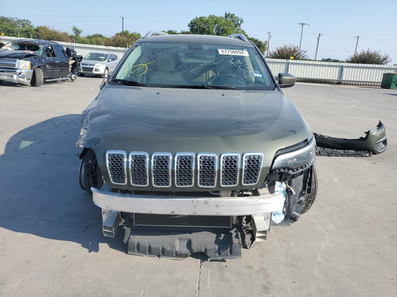 2019 Jeep Grand Cherokee VIN 1C4PJLCB0KD159980 Copart auction photo, front end / side damage thumbnail 5