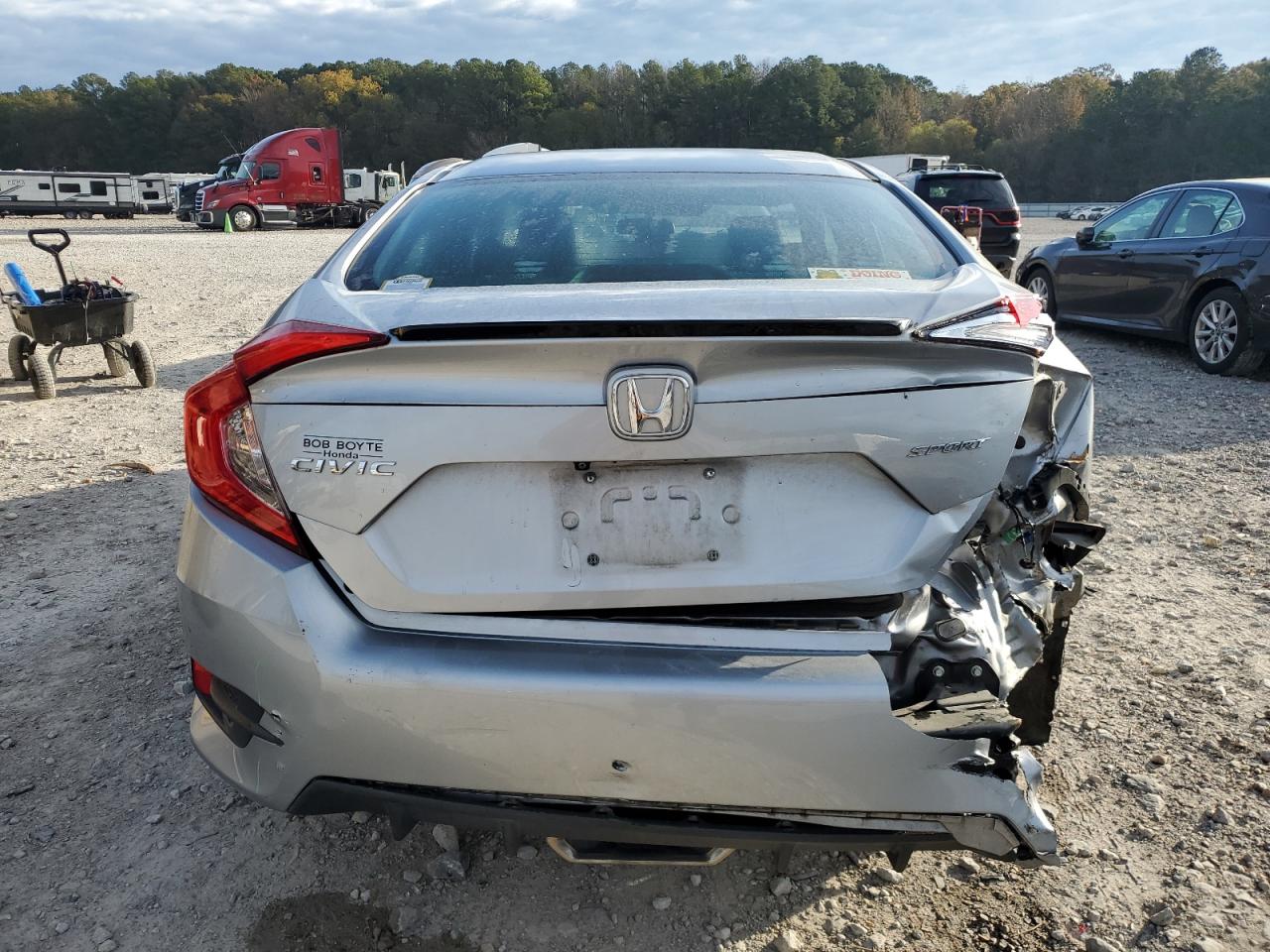 2019 Honda Civic VIN 19XFC2F84KE024192 Copart auction photo, rear end / minor dent/scratches damage thumbnail 6