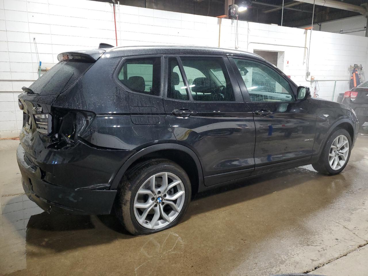 2014 BMW X3 VIN 5UXWX7C54E0E79683 Copart auction photo, front end / rear end damage thumbnail 3