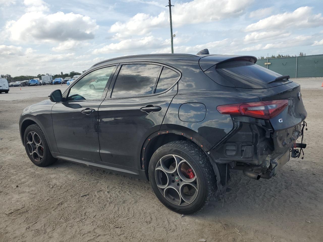 2018 Alfa Romeo Stelvio VIN ZASFAKPN7J7B80503 Copart auction photo, rear end damage thumbnail 2