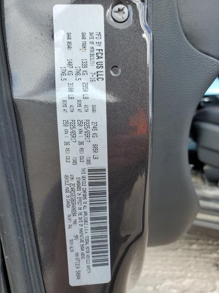 2016 Dodge Caravan VIN 2C4RDGEG8GR400284 Copart auction photo, minor dent/scratches damage thumbnail 14