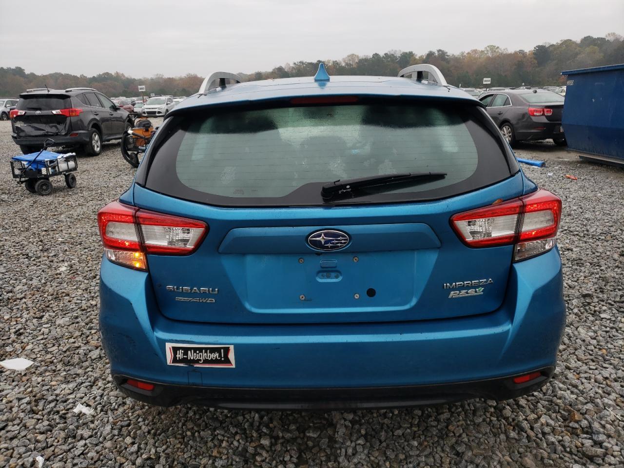 2017 Subaru Impreza VIN 4S3GTAB67H3700928 Copart auction photo, all over damage thumbnail 6
