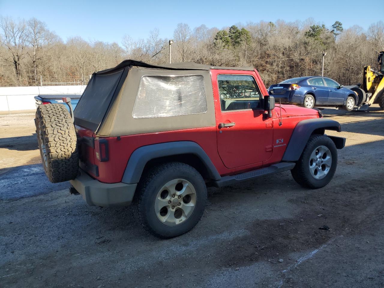 2009 Jeep Wrangler VIN 1J4FA24199L770371 Copart auction photo, front end damage thumbnail 3