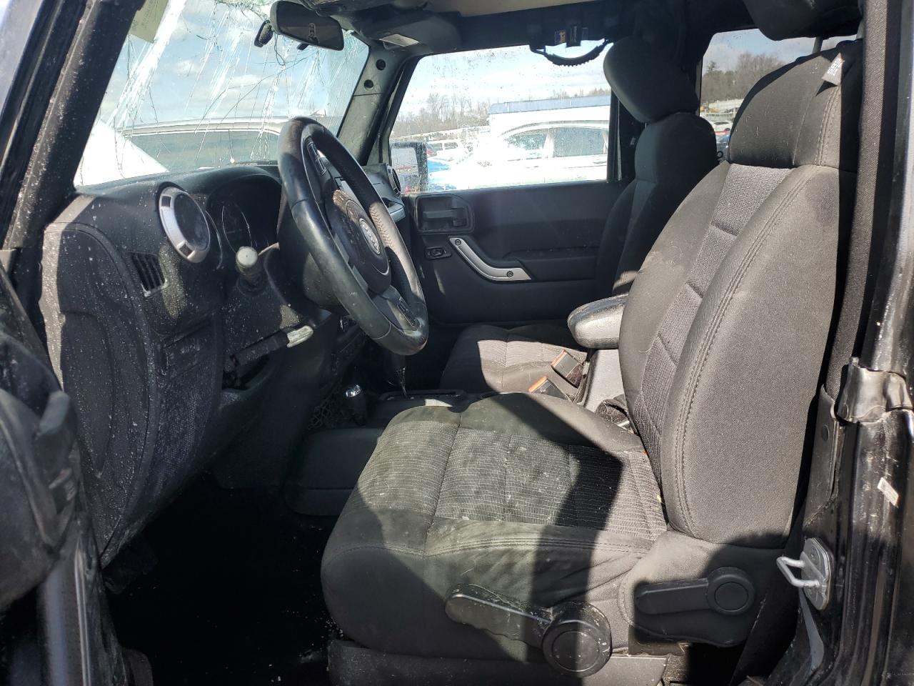 2011 Jeep Wrangler VIN 1J4HA6D11BL536151 Copart auction photo, top/roof / front end damage thumbnail 7