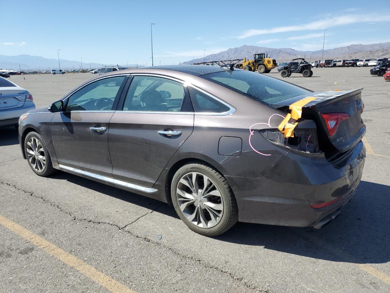 2015 Hyundai Sonata VIN 5NPE34AB7FH151515 Copart auction photo, rear end damage thumbnail 2