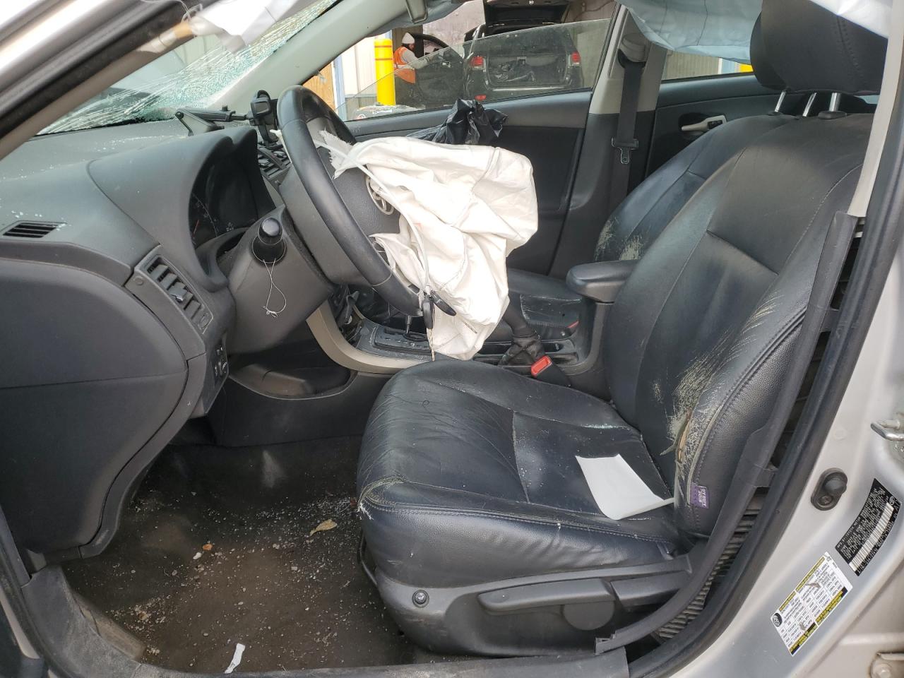 2009 Toyota Corolla VIN 2T1BU40E09C117001 Copart auction photo, front end / side damage thumbnail 7