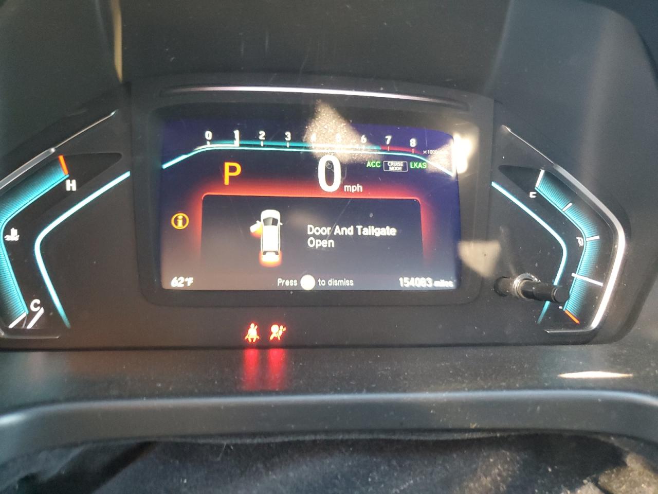 2019 Honda Odyssey VIN 5FNRL6H75KB054711 Copart auction photo, front end damage thumbnail 9