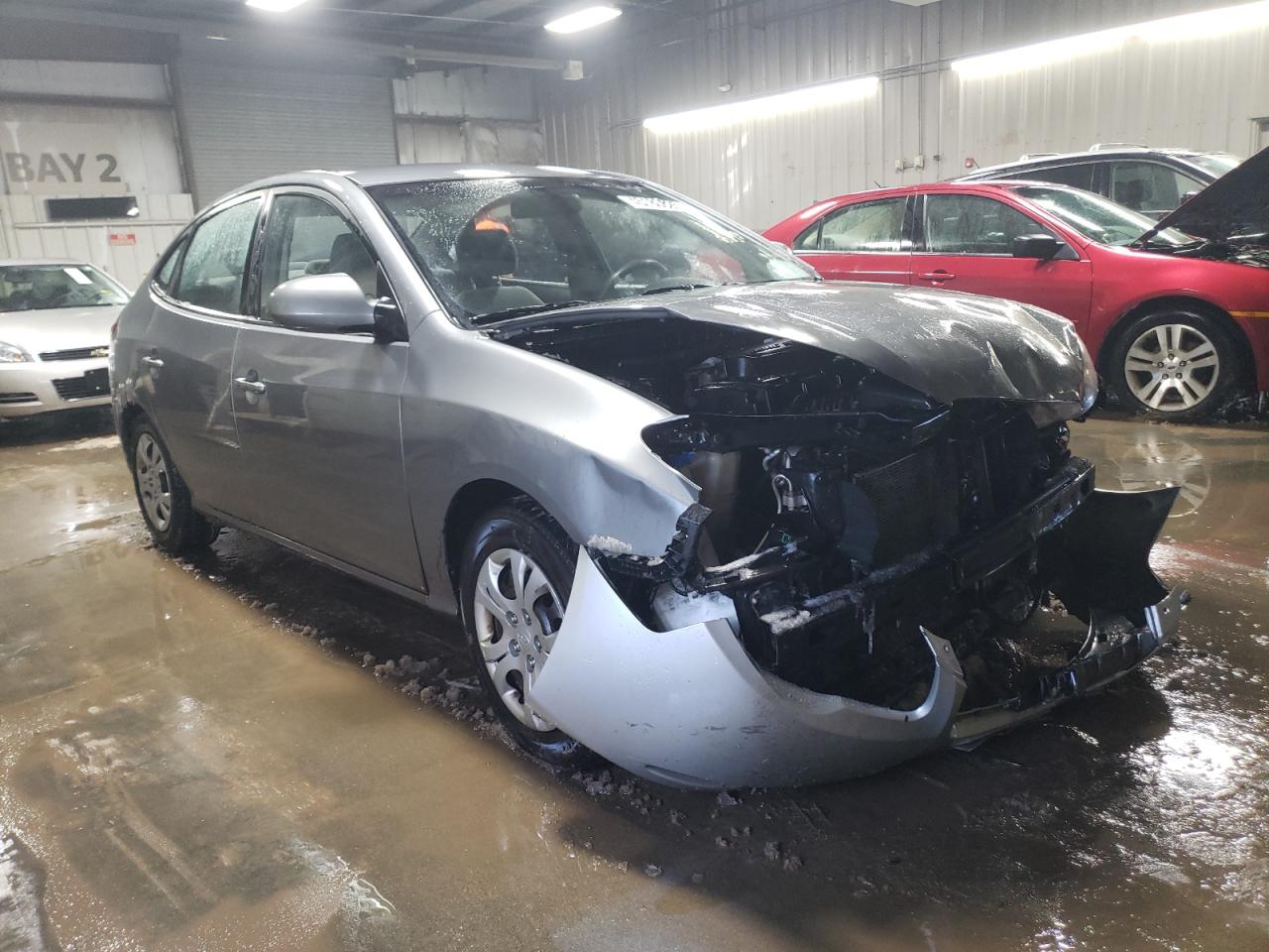 2010 Hyundai Elantra VIN KMHDU4AD1AU180707 Copart auction photo, front end damage thumbnail 4