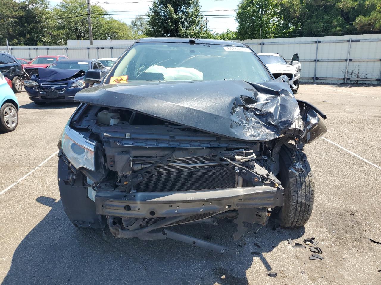 2013 Ford Edge VIN 2FMDK4JC4DBA05813 Copart auction photo, front end / undercarriage damage thumbnail 5