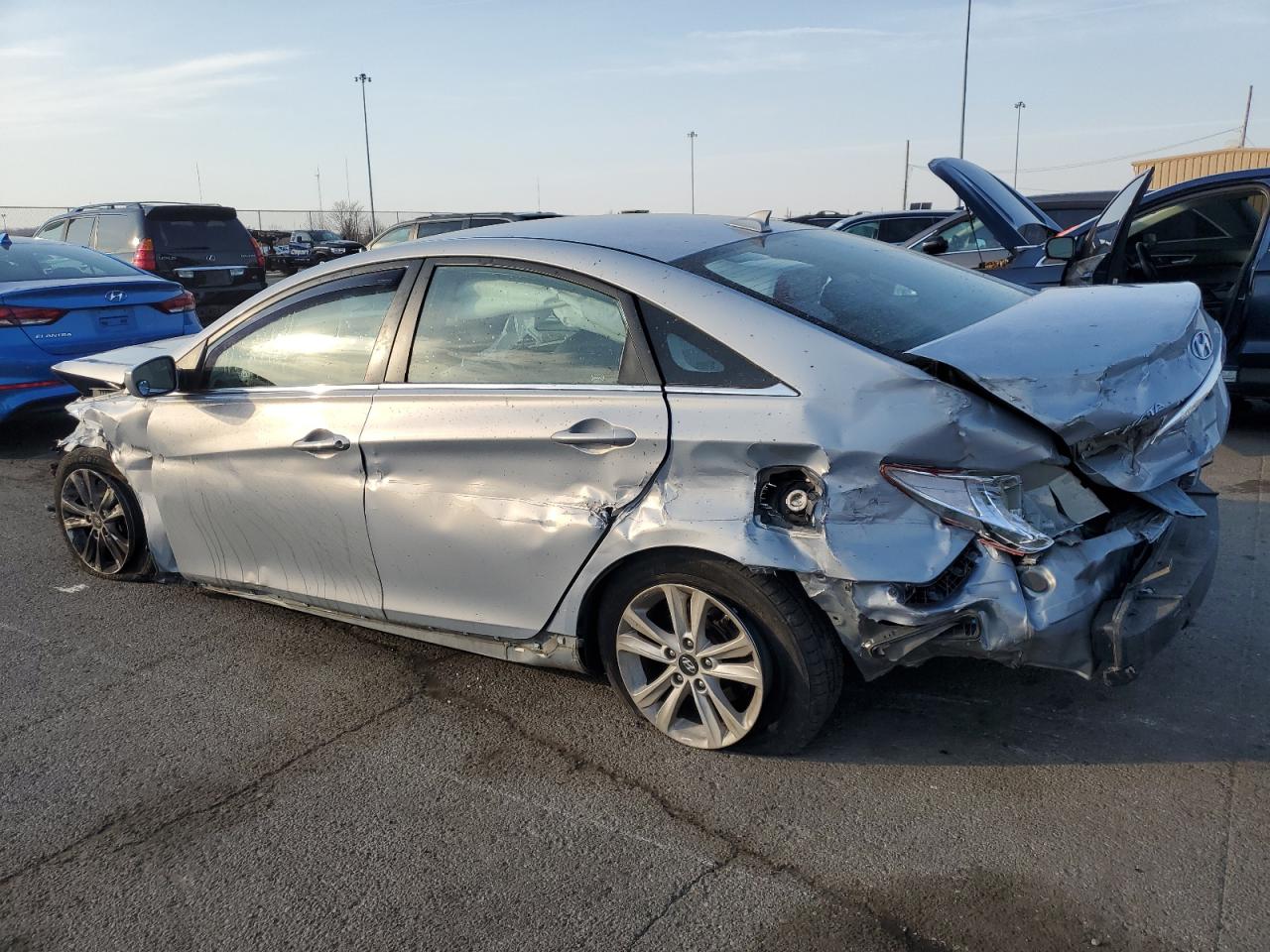 2012 Hyundai Sonata VIN 5NPEB4AC4CH353218 Copart auction photo, all over / vandalism damage thumbnail 2