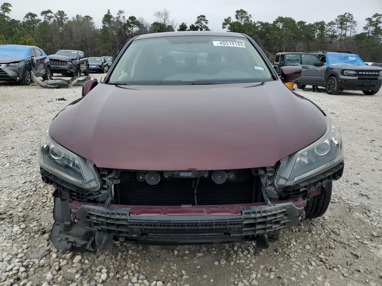 2015 Honda Accord VIN 1HGCR2F31FA082650 Copart auction photo, side / front end damage thumbnail 5
