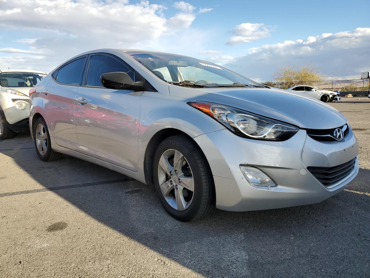2012 Hyundai Elantra VIN KMHDH4AE4CU334374 Copart auction photo, vandalism damage thumbnail 4