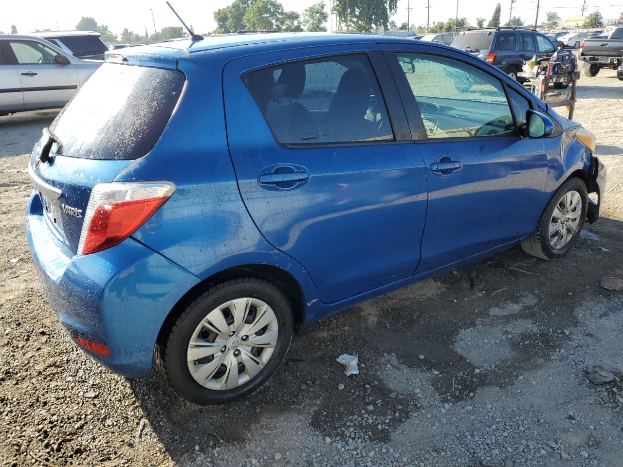 2012 Toyota Yaris VIN JTDKTUD37CD537313 Copart auction photo, front end damage thumbnail 3