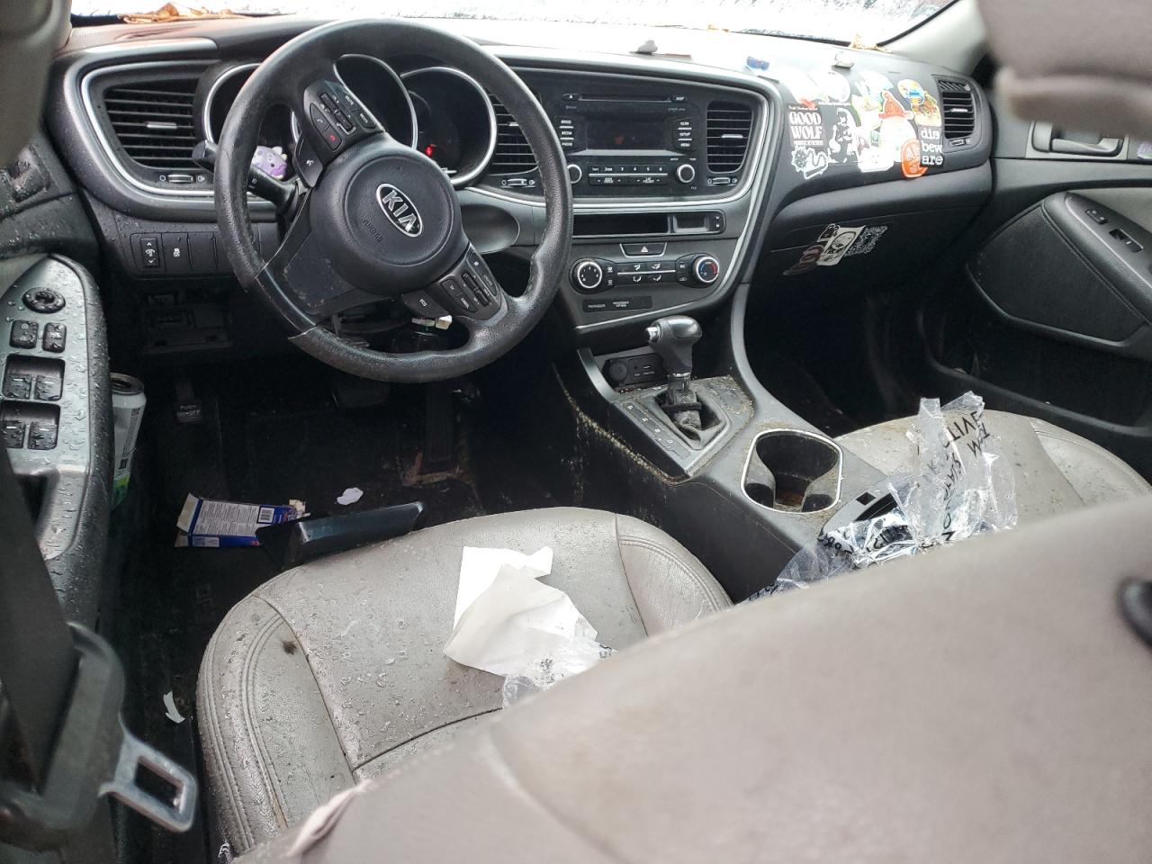 2015 KIA Optima VIN KNAGM4A73F5651900 Copart auction photo, vandalism / all over damage thumbnail 8