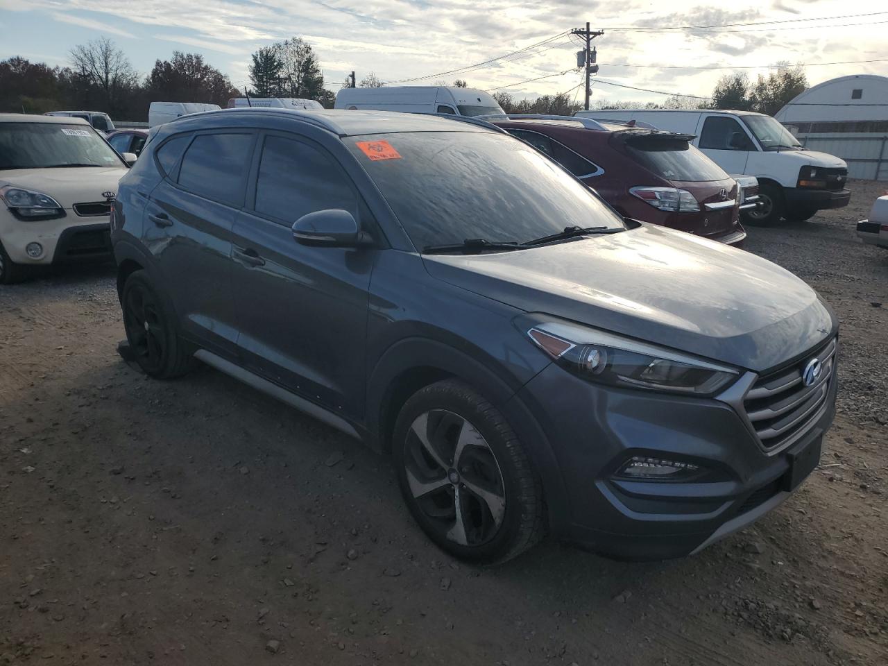 2017 Hyundai Tucson VIN KM8J3CA28HU537423 Copart auction photo, biohazard/chemical / rear end damage thumbnail 4