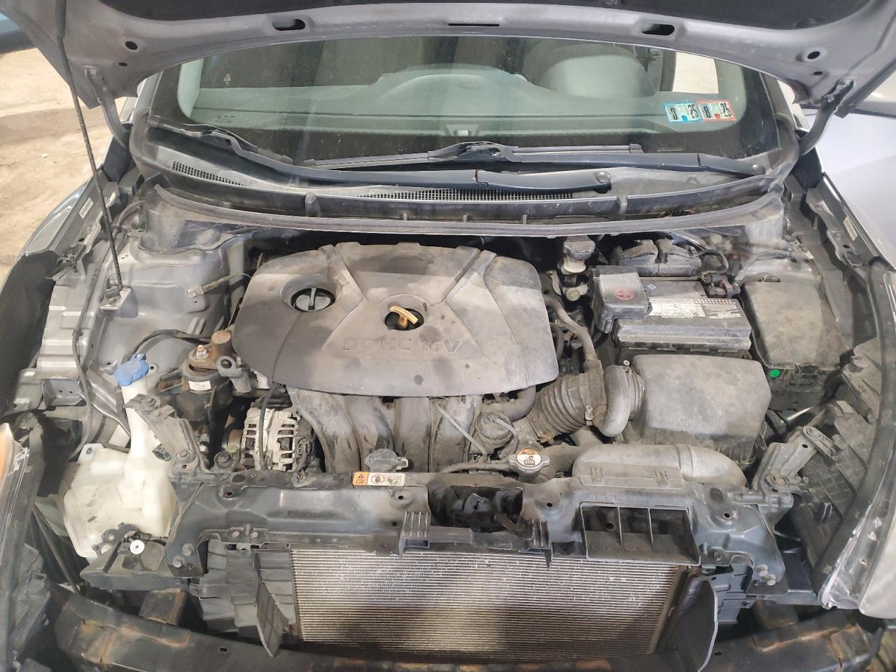 2013 Hyundai Elantra VIN KMHD35LE9DU104980 Copart auction photo, front end damage thumbnail 11