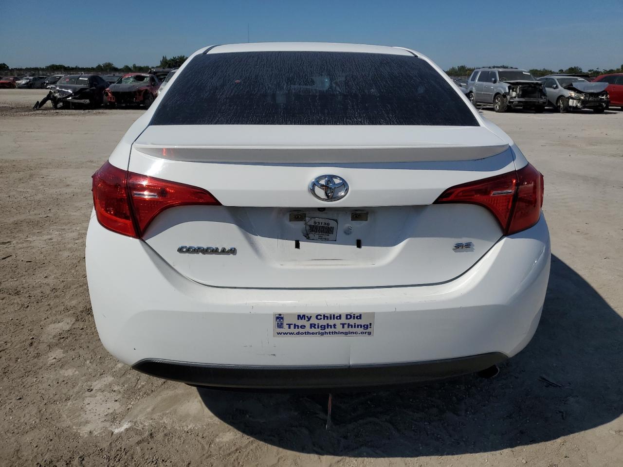 2017 Toyota Corolla VIN 5YFBURHE2HP647566 Copart auction photo, front end damage thumbnail 6
