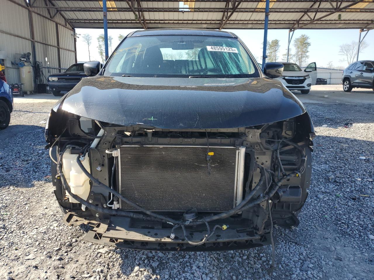 2017 Nissan Rogue VIN KNMAT2MT5HP614217 Copart auction photo, front end damage thumbnail 5