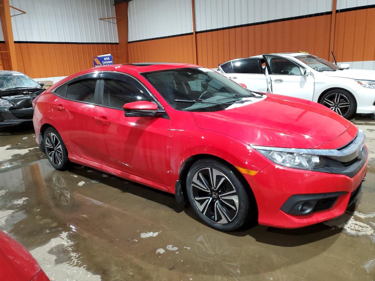 2017 Honda Civic VIN 2HGFC1F46HH109069 Copart auction photo, hail / rear end damage thumbnail 4