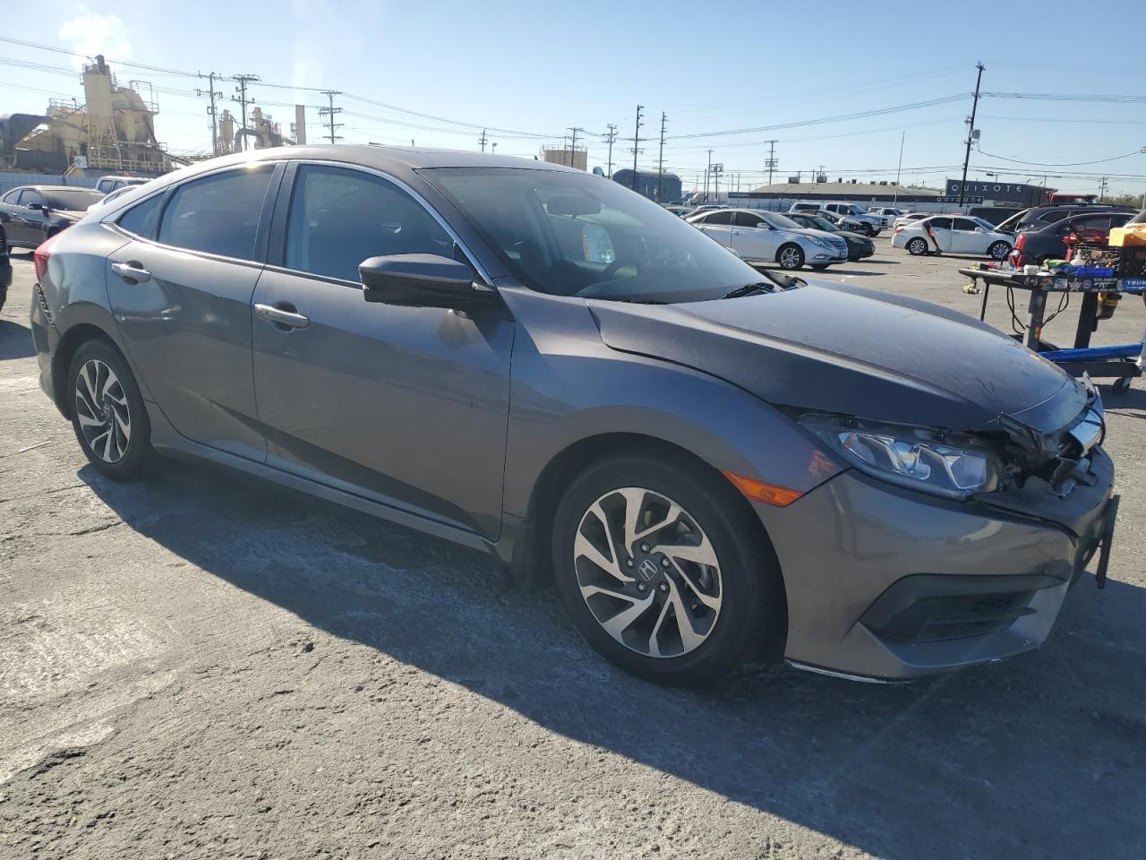 2016 Honda Civic VIN 19XFC2F72GE229458 Copart auction photo, front end / rear end damage thumbnail 4