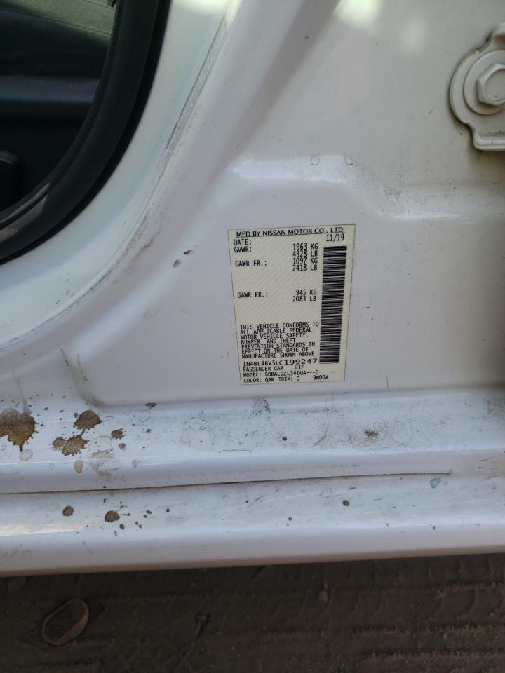 2020 Nissan Altima VIN 1N4BL4BV5LC199247 Copart auction photo, front end damage thumbnail 13
