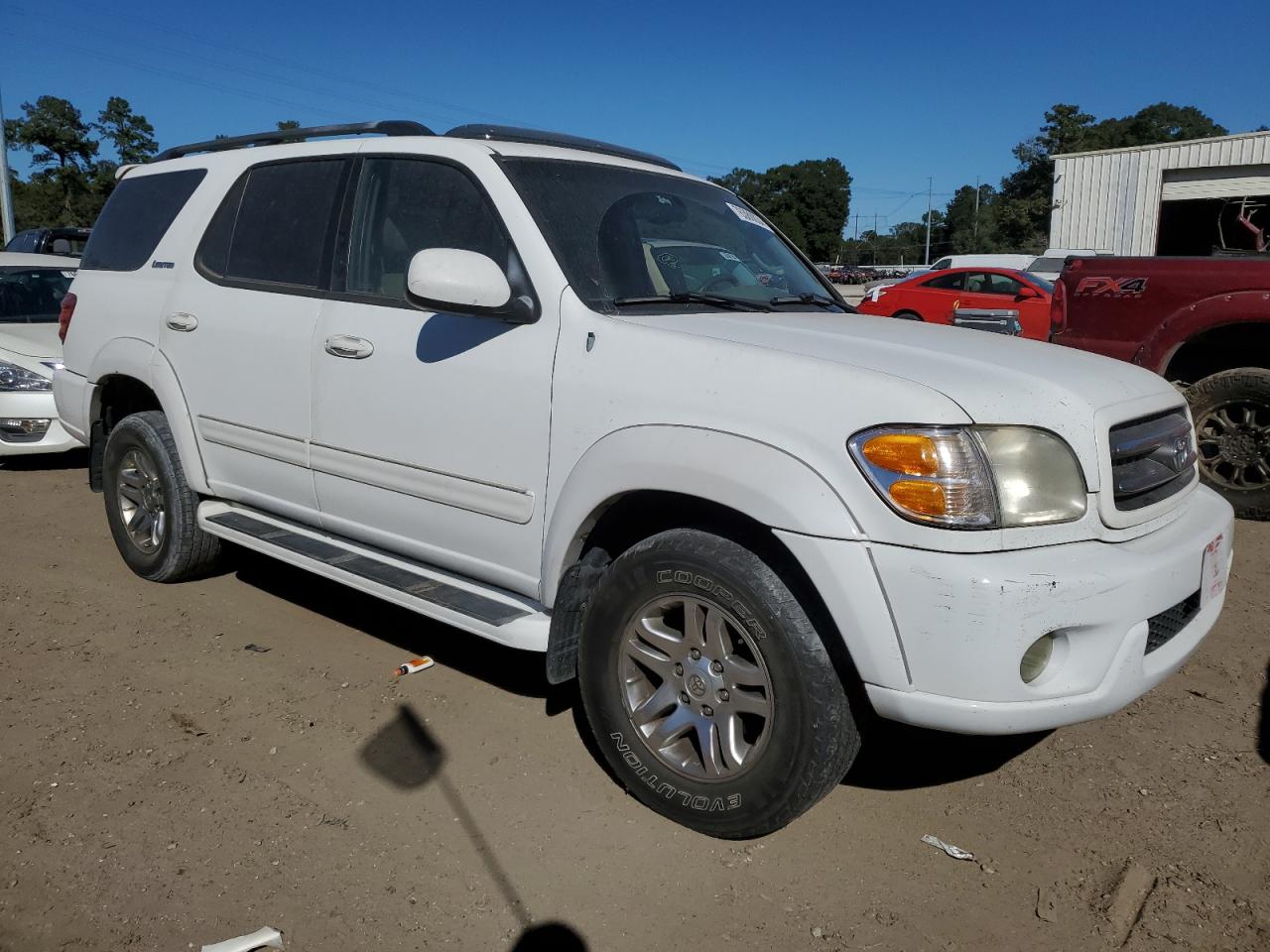 2003 Toyota Sequoia VIN 5TDZT38A33S182677 Copart auction photo, side damage thumbnail 4