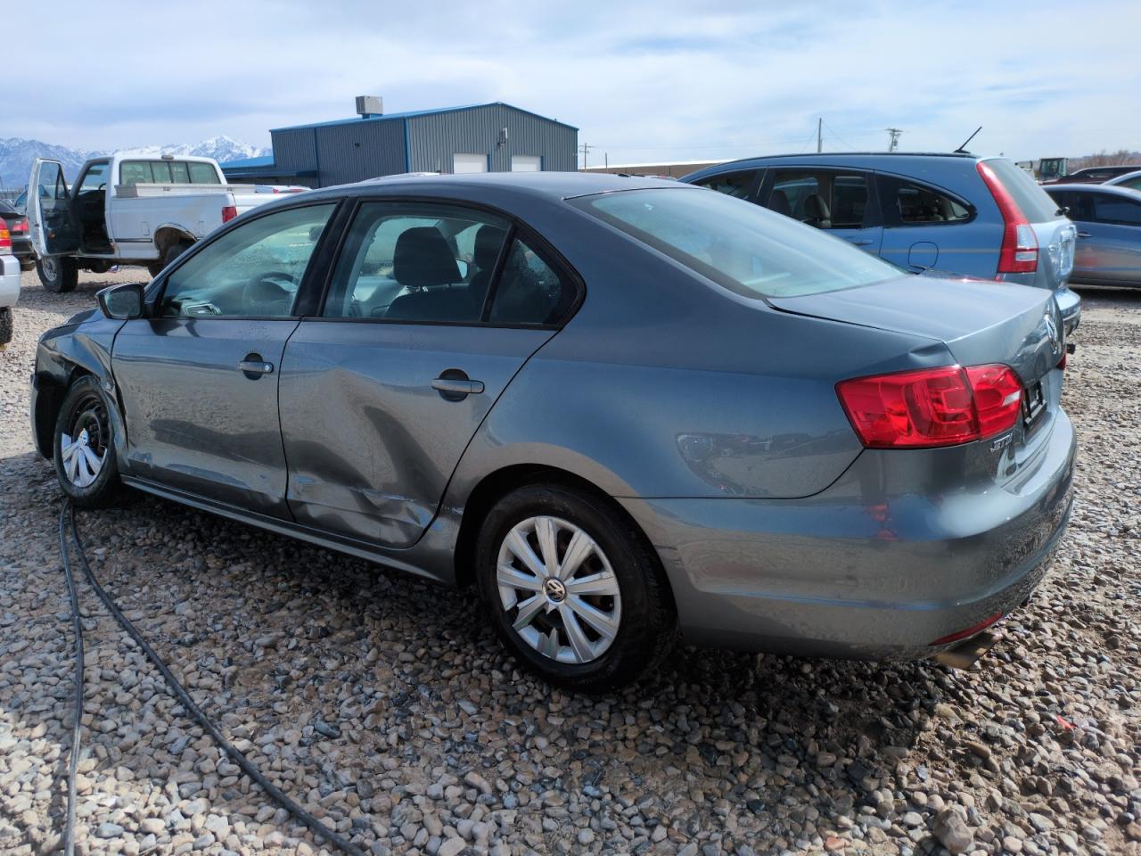 2014 Volkswagen Jetta VIN 3VW2K7AJ8EM428824 Copart auction photo, side damage thumbnail 2