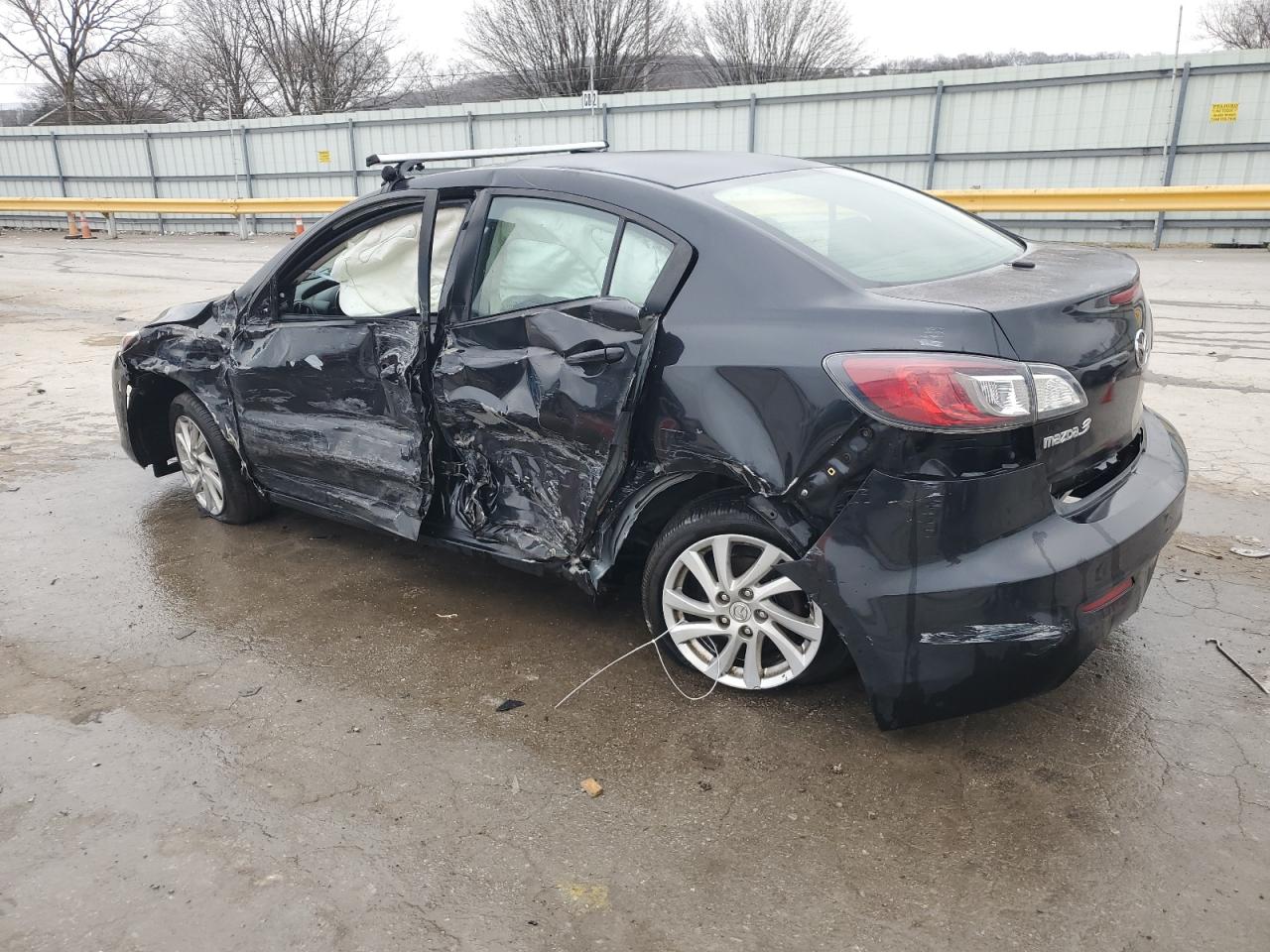 2012 Mazda 3 VIN JM1BL1W7XC1690641 Copart auction photo, front end / side damage thumbnail 2