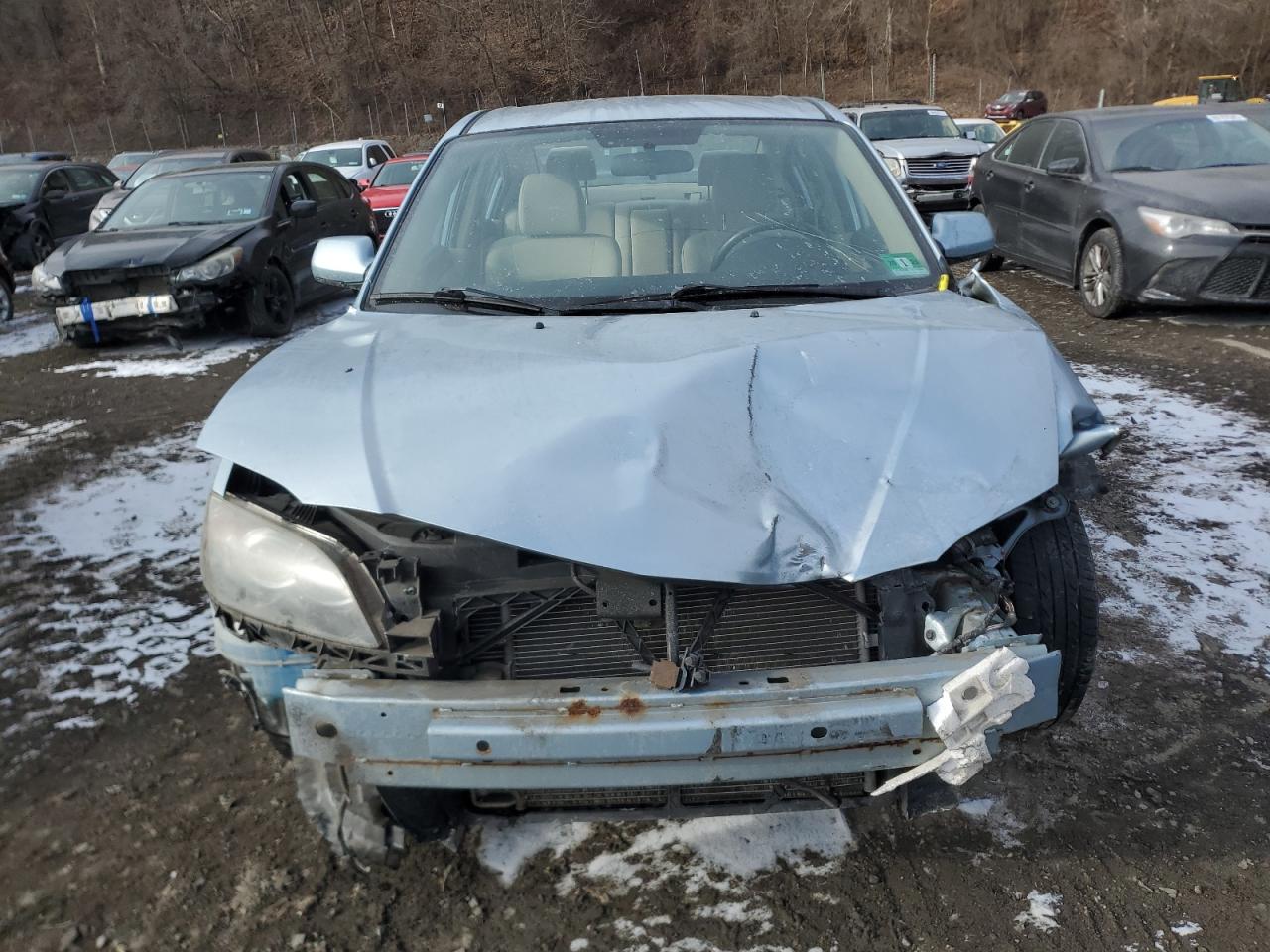 2008 Mazda 3 VIN JM1BK12G381848009 Copart auction photo, front end damage thumbnail 5